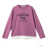 T-GRAPHICS 裾フェイクレイヤードロングスリーブTシャツ キッズ メール便 対応商品商品サムネイル-2