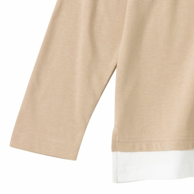 T-GRAPHICS 裾フェイクレイヤードロングスリーブTシャツ キッズ メール便 対応商品商品画像-5