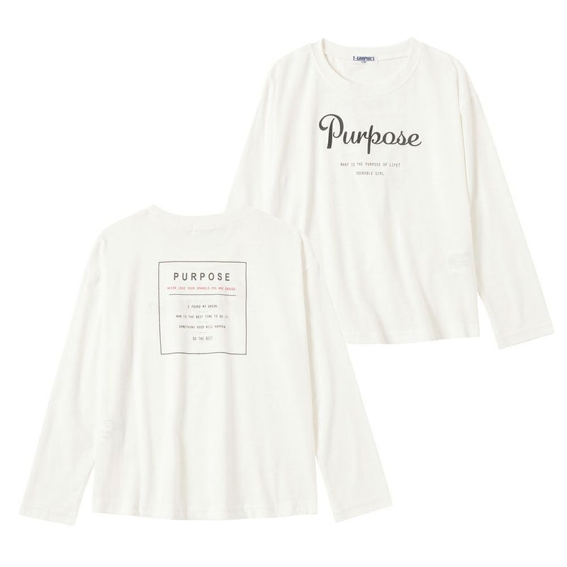 [期間限定価格]T-GRAPHICS  ロゴプリントロングスリーブTシャツ キッズ メール便 対応商品商品画像-1