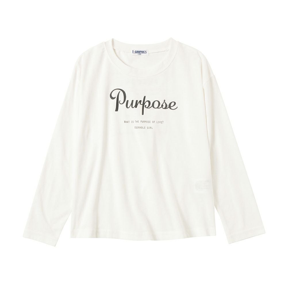 T-GRAPHICS ロゴプリントロングスリーブTシャツ キッズ ネコポス 対応商品
