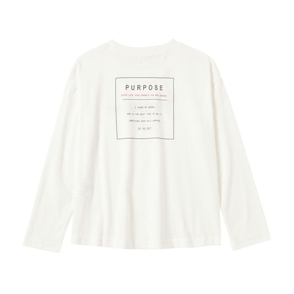 T-GRAPHICS ロゴプリントロングスリーブTシャツ キッズ ネコポス 対応商品