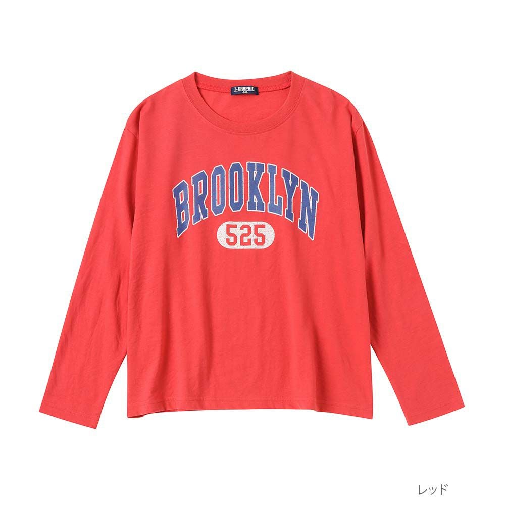 T-GRAPHICS アメカジロゴロングスリーブTシャツ キッズ ネコポス 対応商品