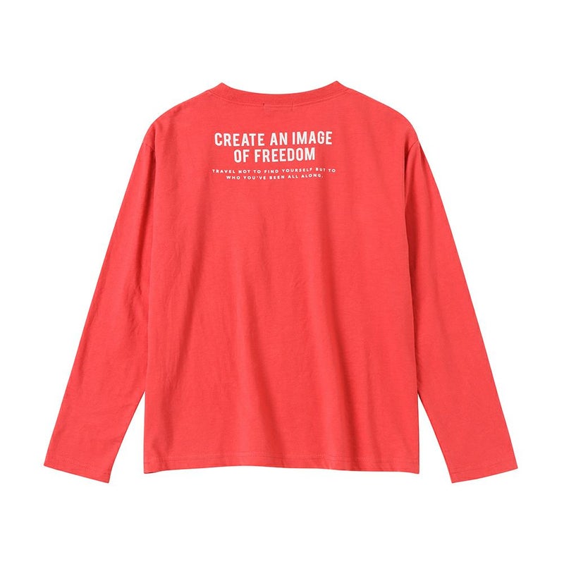 T-GRAPHICS  アメカジロゴロングスリーブTシャツ キッズ メール便 対応商品商品画像-2