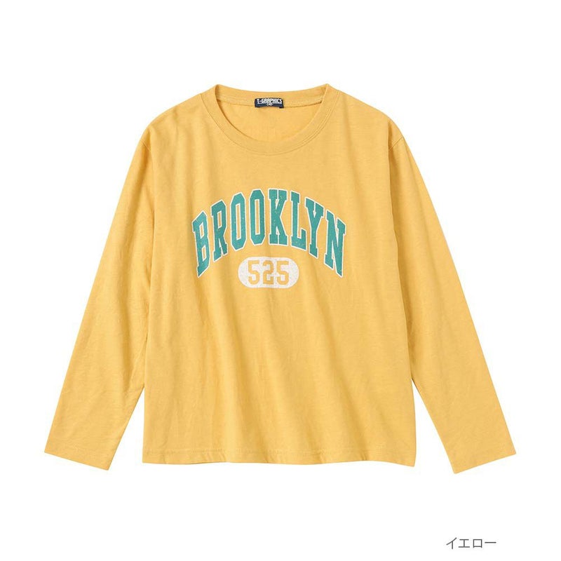T-GRAPHICS アメカジロゴロングスリーブTシャツ キッズ メール便 対応商品商品画像-3