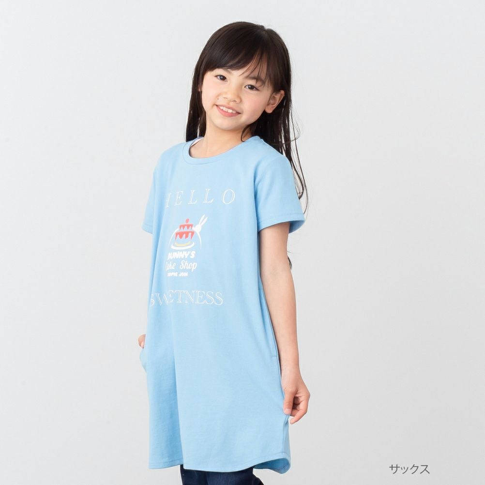 NAVY プリントチュニックTシャツ キッズ