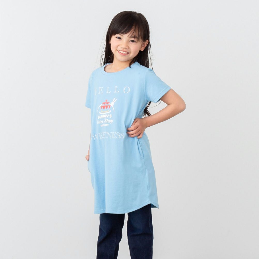 NAVY プリントチュニックTシャツ キッズ