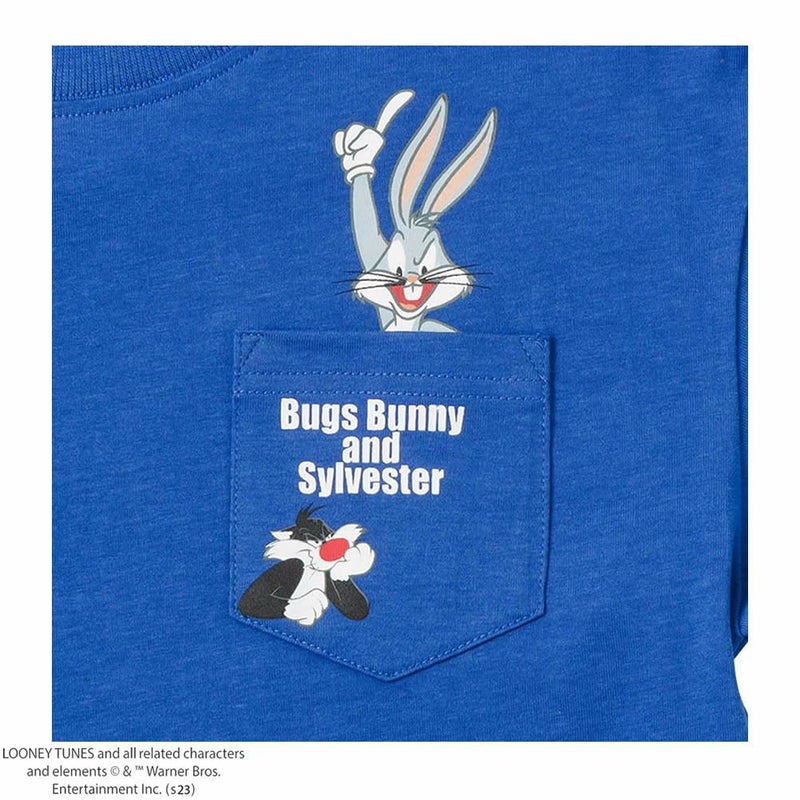 LOONEY TUNES ルーニー・テューンズ ポケット付きTシャツ キッズ メール便 対応商品商品画像-6