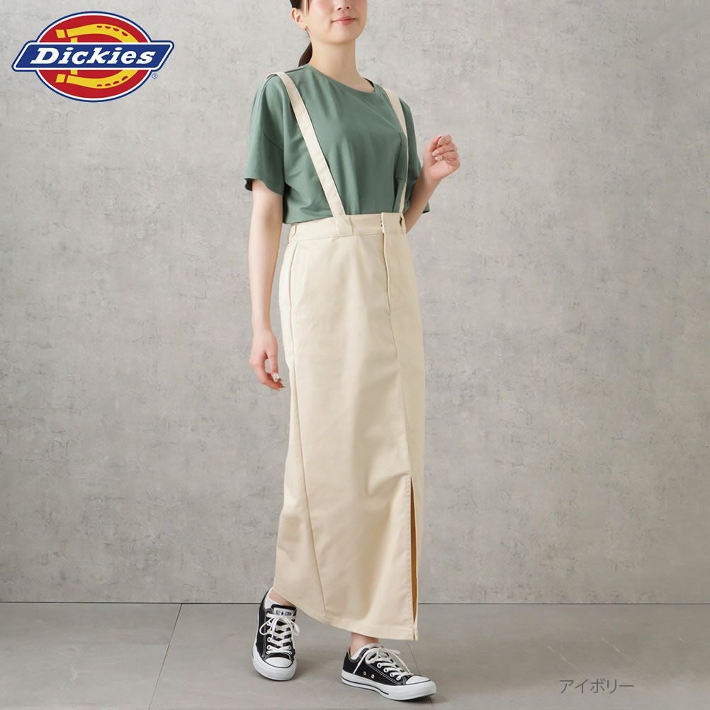 Dickies サスペンダー付きタイトスカート レディース