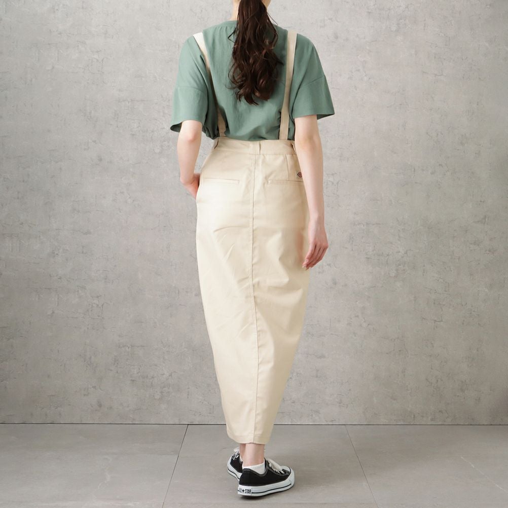 Dickies サスペンダー付きタイトスカート レディース