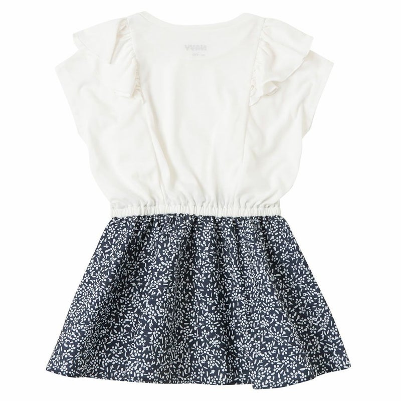 NAVY 花柄コンビワンピース キッズ商品画像-9