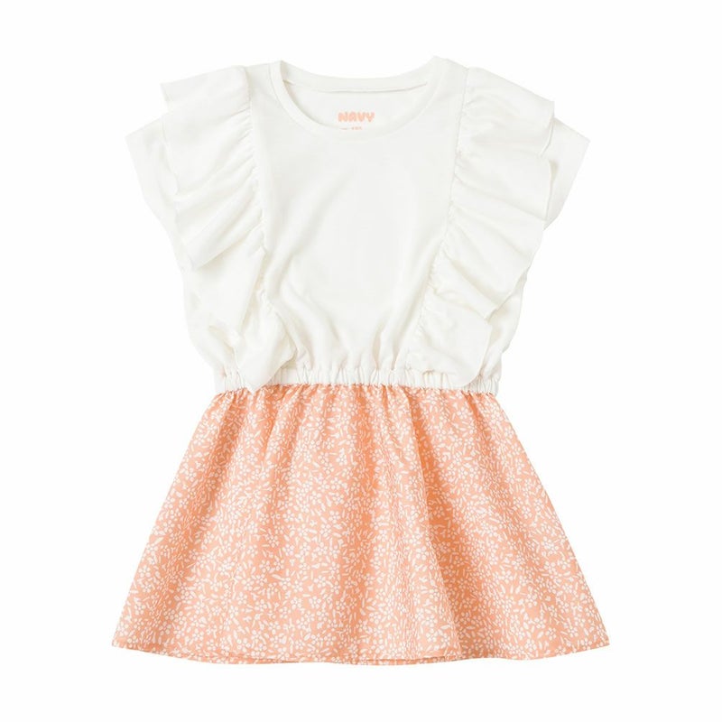 NAVY 花柄コンビワンピース キッズ商品画像-12
