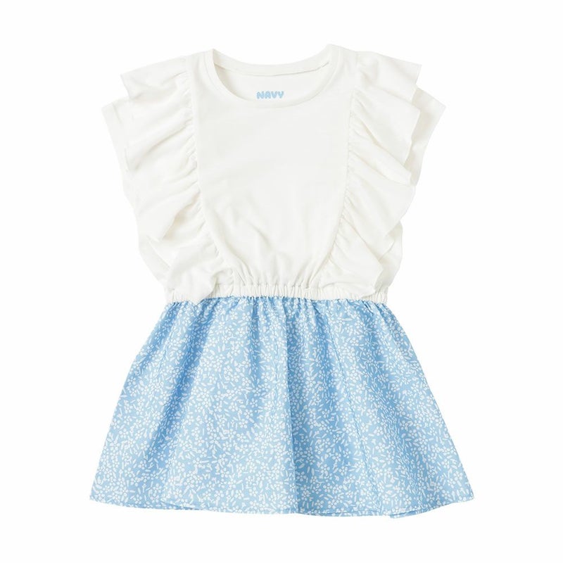 NAVY 花柄コンビワンピース キッズ商品画像-13