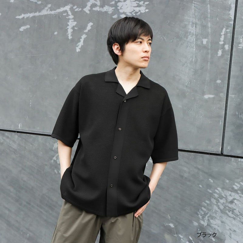 URBAN COLLECTION 半袖ニットシャツ メンズ商品画像-1