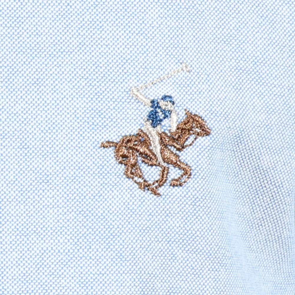 BEVERLY HILLS POLO CLUB オックスボタンダウンシャツ メンズ