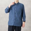 NAVY SOLOTEX(R)使用 リネンブレンド7分袖シャツ メンズ