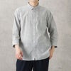 NAVY SOLOTEX(R)使用 リネンブレンド7分袖シャツ メンズ