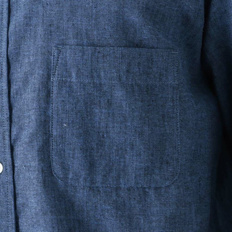 [期間限定価格]NAVY SOLOTEX(R)使用 リネンブレンド7分袖シャツ メンズ商品画像-13