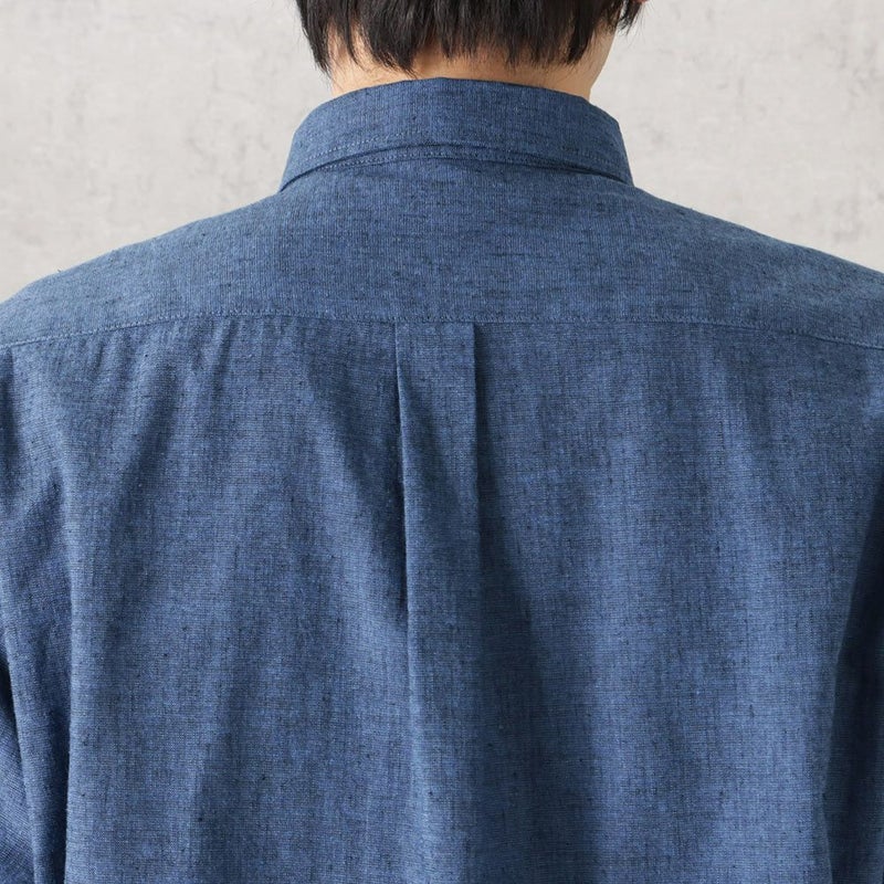 [期間限定価格]NAVY SOLOTEX(R)使用 リネンブレンド7分袖シャツ メンズ商品画像-15