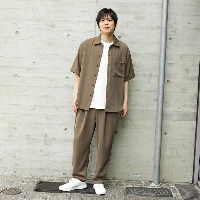 URBAN COLLECTION ドレープツイルルーズシャツ メンズ商品画像-4