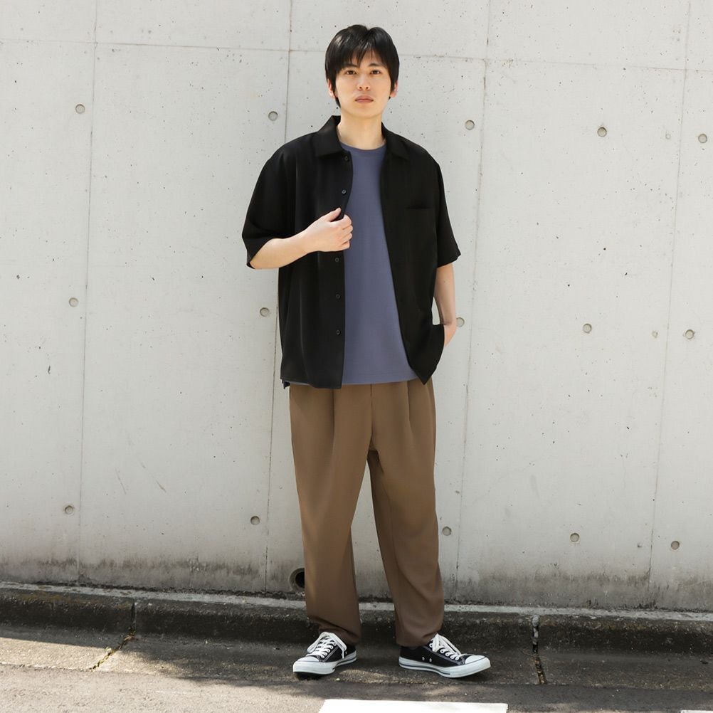 URBAN COLLECTION ドレープツイルルーズシャツ メンズ