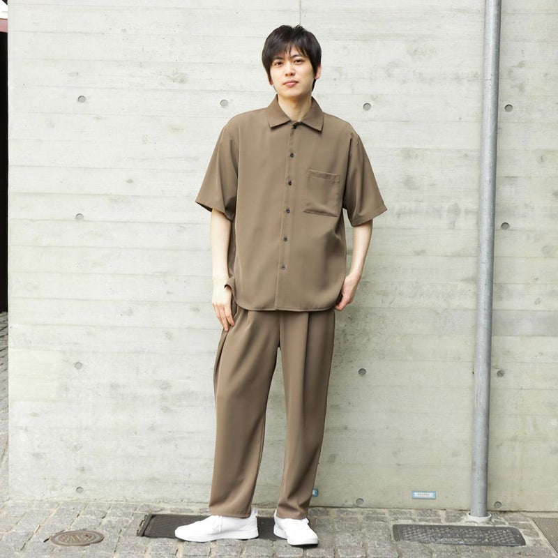 URBAN COLLECTION ドレープツイルルーズシャツ メンズ商品画像-7