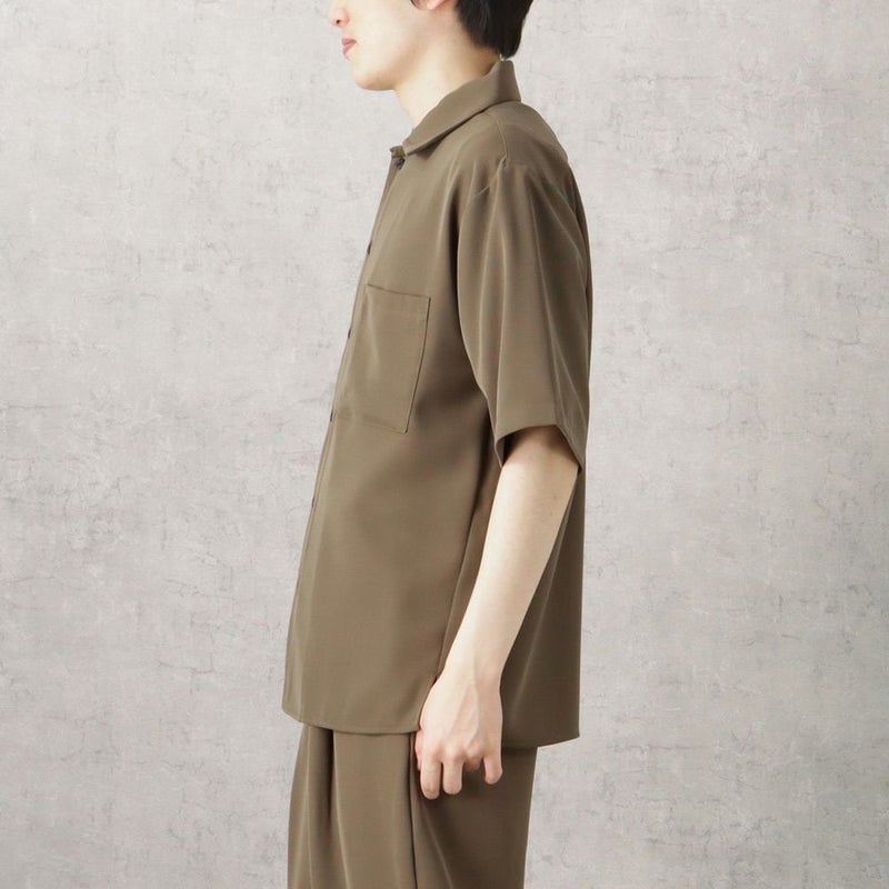 URBAN COLLECTION ドレープツイルルーズシャツ メンズ商品画像-8