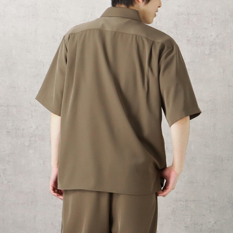 URBAN COLLECTION ドレープツイルルーズシャツ メンズ商品画像-9