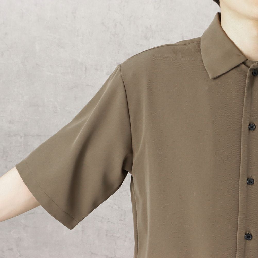 URBAN COLLECTION ドレープツイルルーズシャツ メンズ