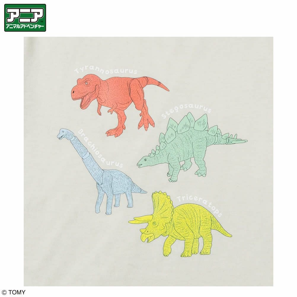 アニア アニマルアドベンチャー プリントロングスリーブTシャツ キッズ ネコポス 対応商品