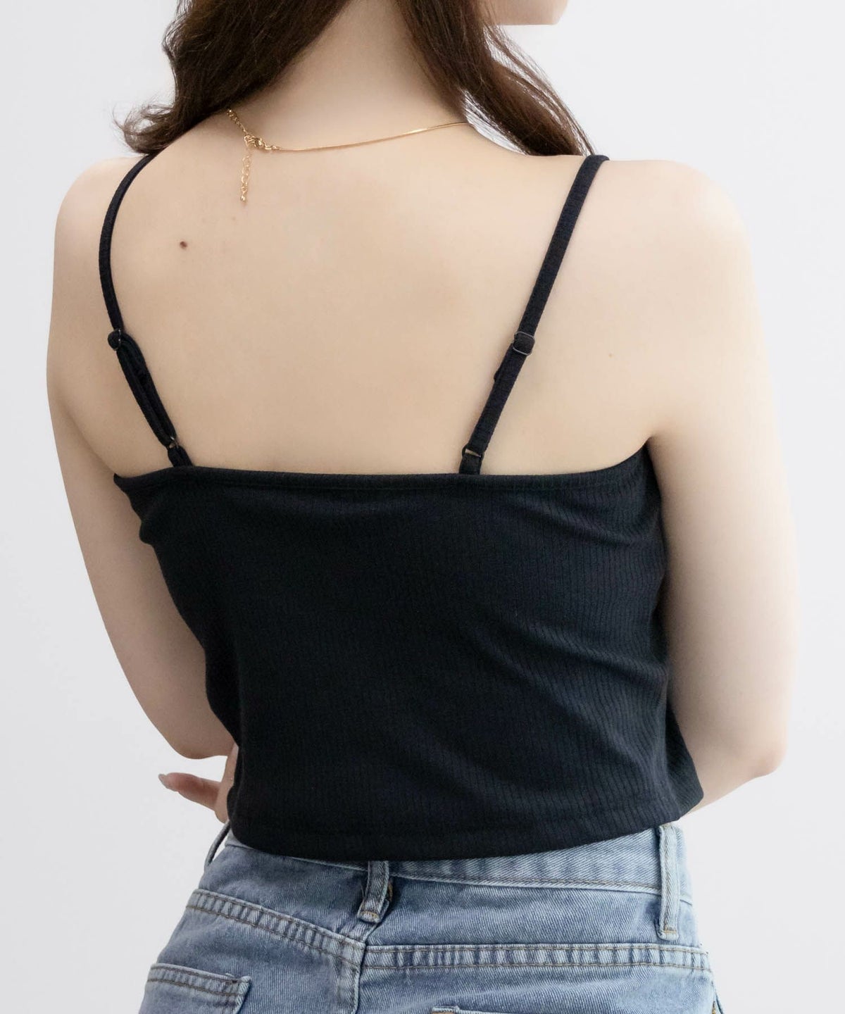 NAVY カップ付きクロップドキャミソール レディース