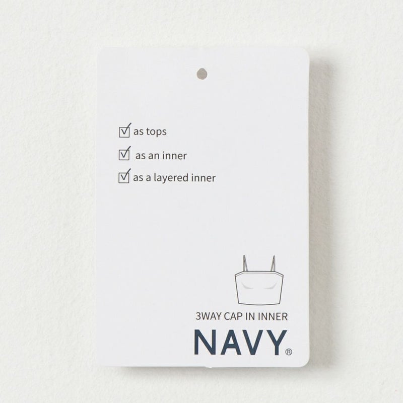 NAVY カップ付きクロップドキャミソール レディース商品画像-24