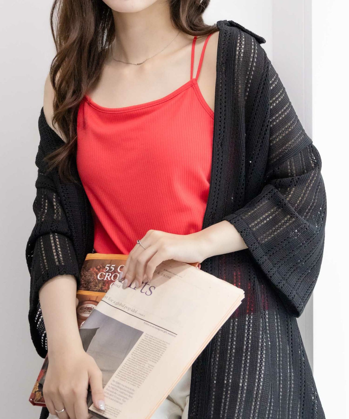 NAVY カップ付きキャミソール レディース