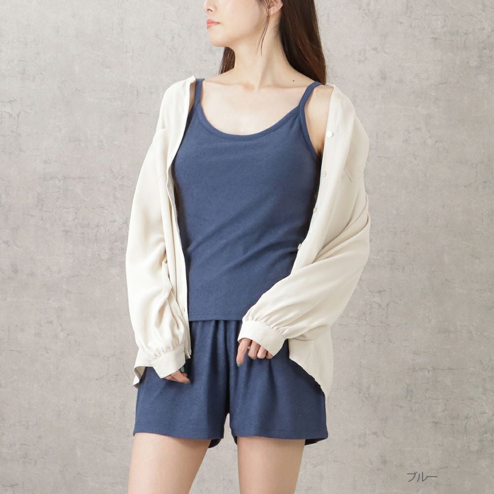 NAVY カップ付きパイルルームウェアセット レディース