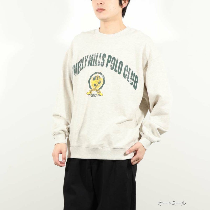 【オンラインストア限定】BEVERLY HILLS POLO CLUB 裏毛ビッグトレーナー メンズ商品画像-3