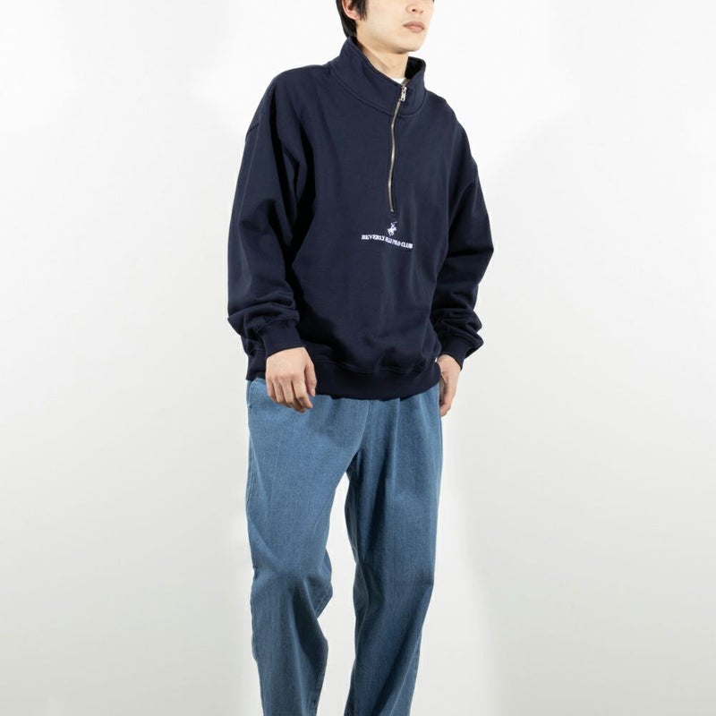 【オンラインストア限定】BEVERLY HILLS POLO CLUB ビッグハーフジップトレーナー メンズ商品画像-6