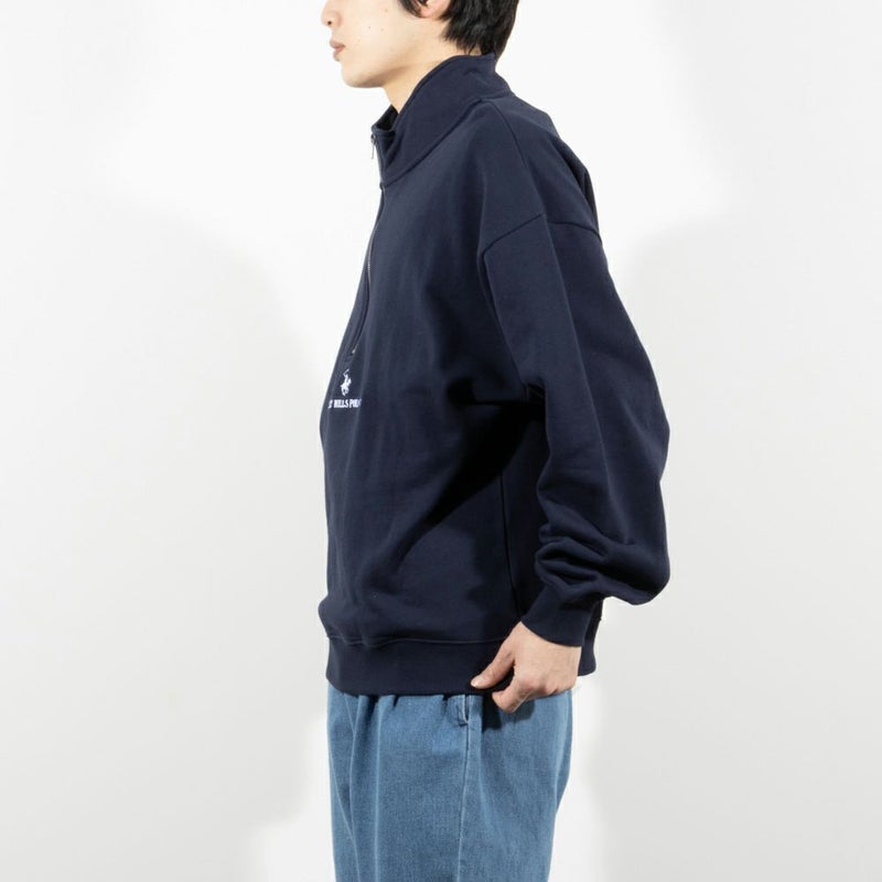 【オンラインストア限定】BEVERLY HILLS POLO CLUB ビッグハーフジップトレーナー メンズ商品画像-7