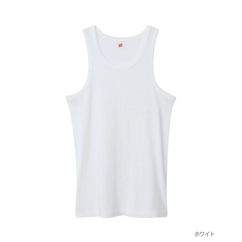 Hanes リブタンクトップ メンズ メール便 対応商品商品画像-1