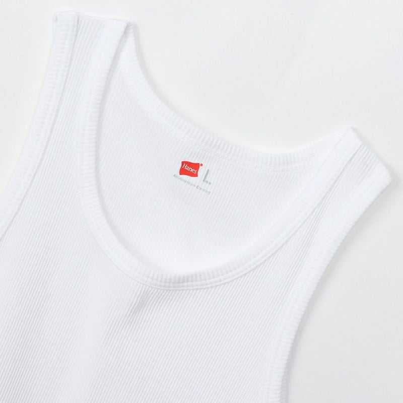Hanes リブタンクトップ メンズ メール便 対応商品商品画像-4