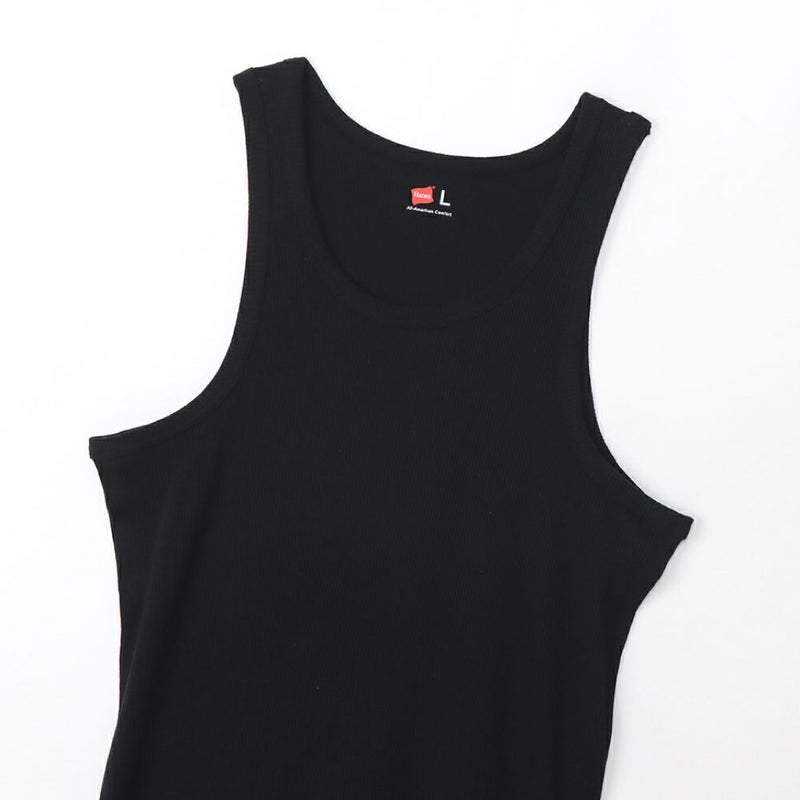 Hanes  リブタンクトップ メンズ メール便 対応商品商品画像-6