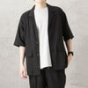 URBAN COLLECTION リネンライクポリエステル 半袖シャツ メンズ商品サムネイル-3