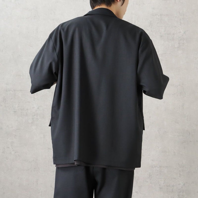 URBAN COLLECTION リネンライクポリエステル 半袖シャツ メンズ商品画像-9