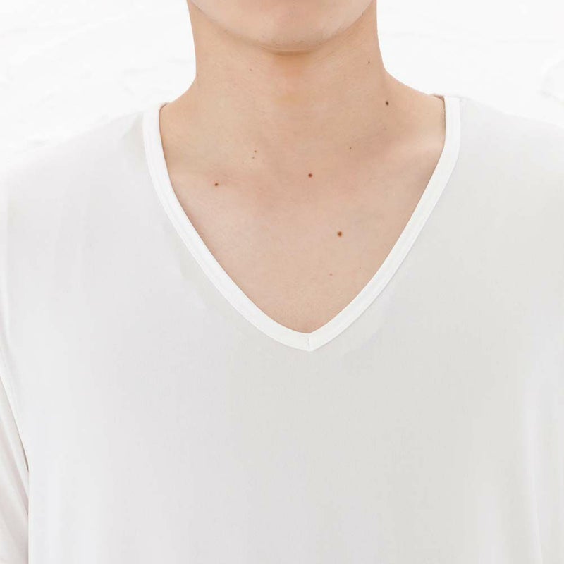 SARARI COOL VネックTシャツ メンズ メール便 対応商品商品画像-7