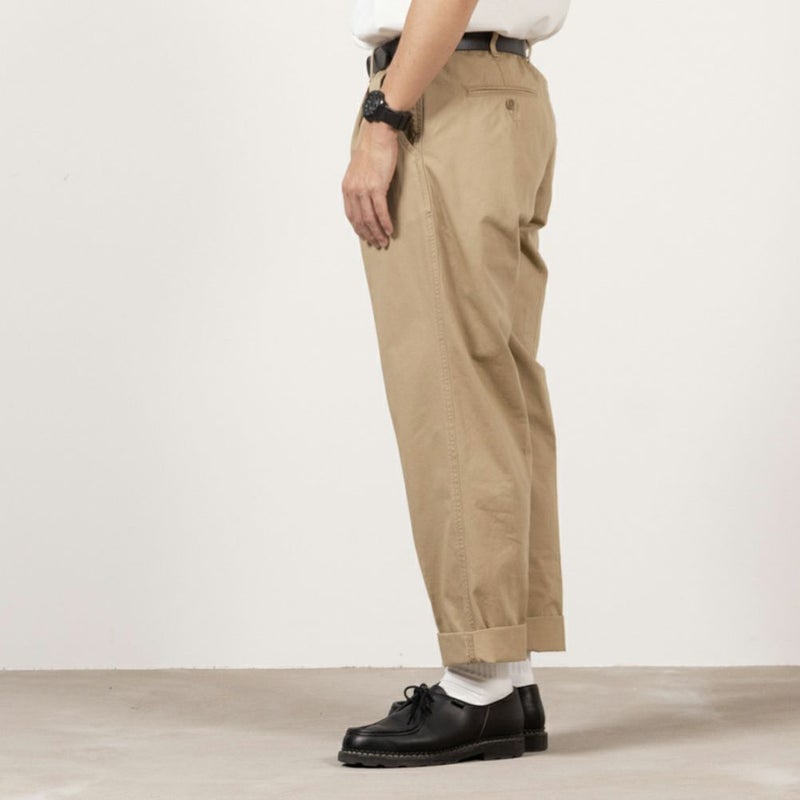 EDWIN KHAKIS タックテーパードチノパンツ メンズ商品画像-3