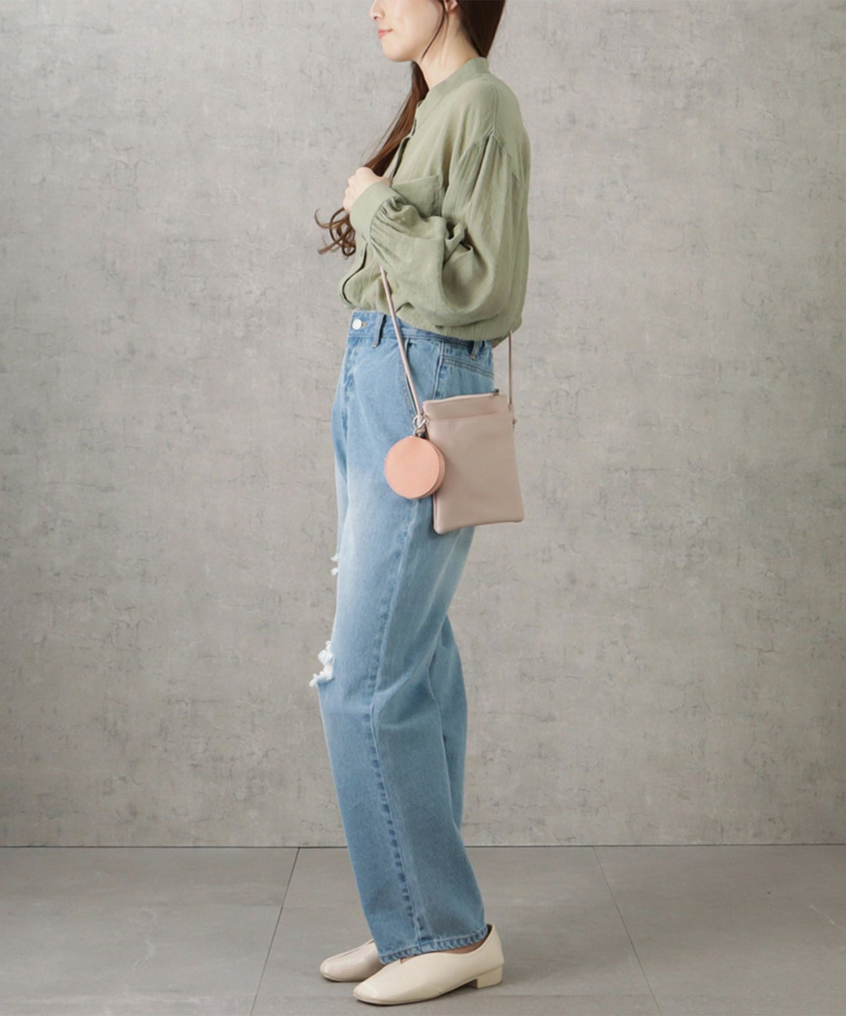 ポーチ付きショルダーバッグ