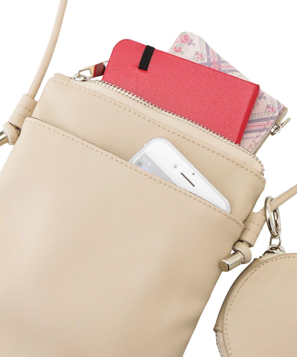 ポーチ付きショルダーバッグ