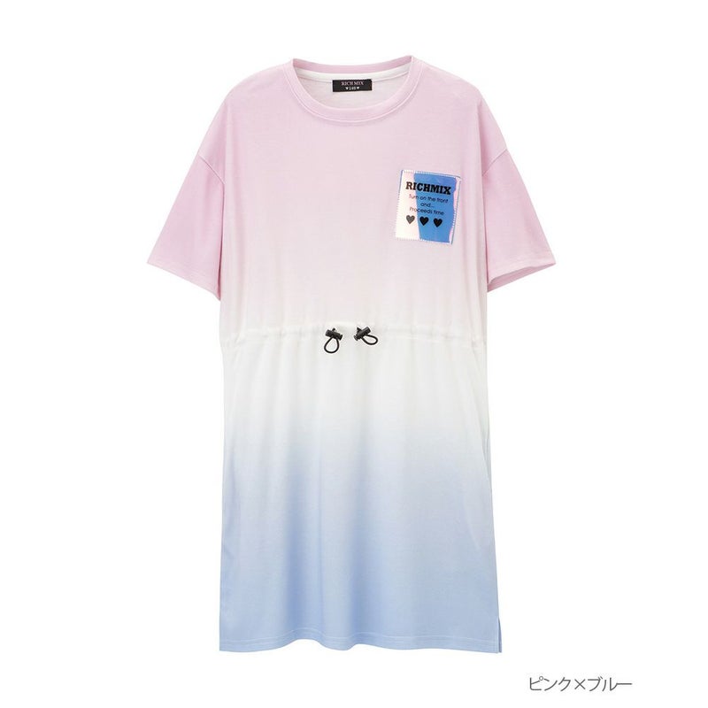 RICH MIX 段染め風プリントワンピース キッズ商品画像-1