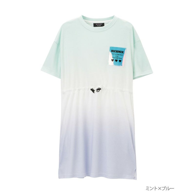 RICH MIX 段染め風プリントワンピース キッズ商品画像-2