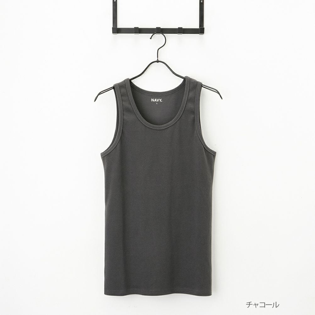 NAVY テレコタンクトップ メンズ ネコポス 対応商品
