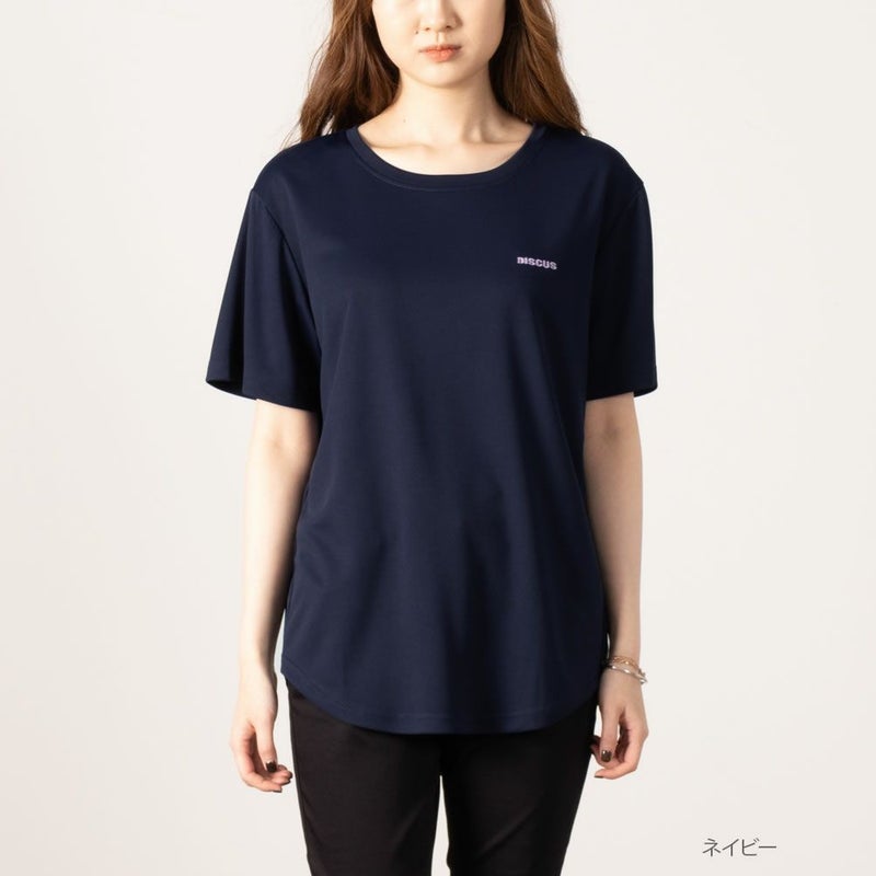 【オンラインストア限定】DISCUS ソフトメッシュ裾ラウンドTシャツ レディース メール便 対応商品商品画像-4