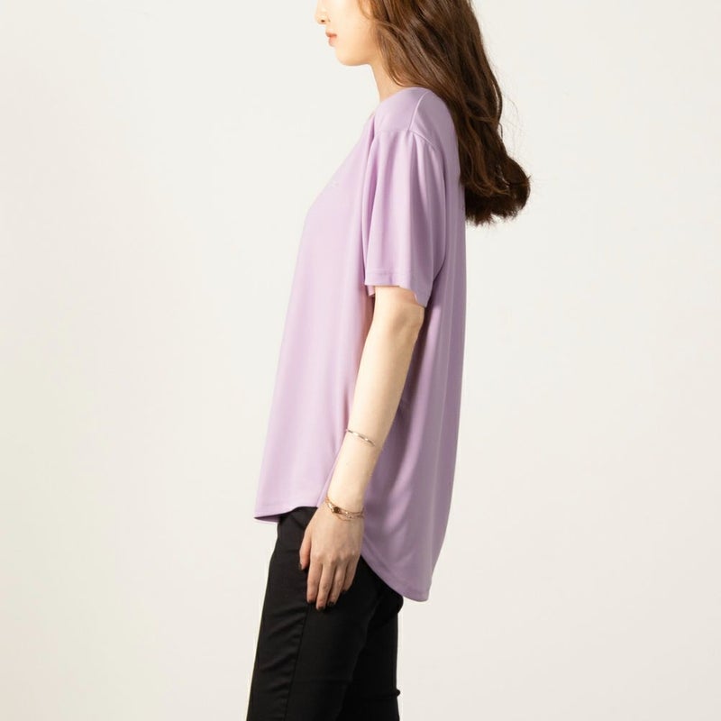 【オンラインストア限定】DISCUS ソフトメッシュ裾ラウンドTシャツ レディース メール便 対応商品商品画像-6